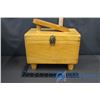 Image 2 : Vintage Wooden Shoe Shine Box & Contents