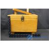 Image 3 : Vintage Wooden Shoe Shine Box & Contents