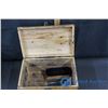 Image 4 : Vintage Wooden Shoe Shine Box & Contents