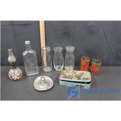 Assorted Glassware & Trinkets