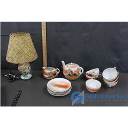 Tea Set & Table Lamp (working)