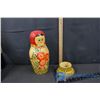 Image 6 : 1 Large Russian Nesting Doll & Crock with Lid