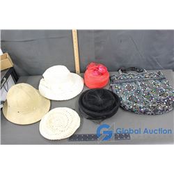 3 Hats & Drawstring Bag