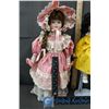 Image 2 : (3) Porcelain Dolls