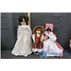 Image 1 : (2) Porcelain Dolls and a Handmade Southern Mammy
