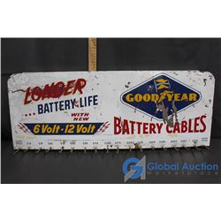 Tin Good Year Battery Cable Display Rack
