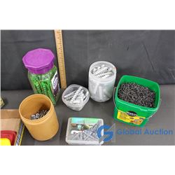 Assorted Screws, Rivets, & Anchors