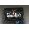 Image 2 : (2) Embossed Shell & Glenfiddich Tin Signs and A Skate Whiskey Bottle