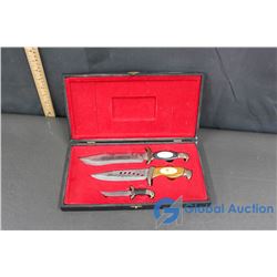 (3) Decorative Eagle Daggers Set (in box)