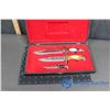 Image 2 : (3) Decorative Eagle Daggers Set (in box)