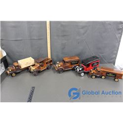 (5) Coppertires Wooden Vehicles