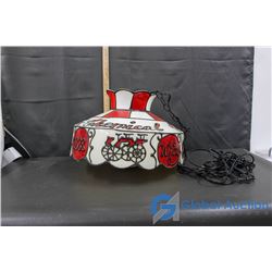 Vintage Plastic Whiz Hanging Light Fixture