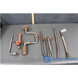 Vintage Hand Drills and Bars