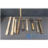 Image 1 : Roofers Hammer, (3) Ball Peen Hammers, Wooden Hammer Handles & Nail Puller