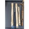 Image 2 : Roofers Hammer, (3) Ball Peen Hammers, Wooden Hammer Handles & Nail Puller