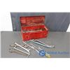 Image 1 : Red Metal Tool Box & Contents