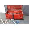 Image 2 : Red Metal Tool Box & Contents
