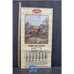Ford Morgan And Fraleigh 1940 Calendar