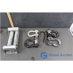 Assortment of Clevises & Wench Cable Roller Guide