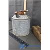 Image 3 : Vintage Galvanized Gas Can & Wooden Plainer