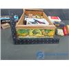 Image 2 : Wooden Crate of Stationary and New Air Brush Kit