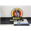 Image 1 : Porcelain Husky Motor Oil Sign