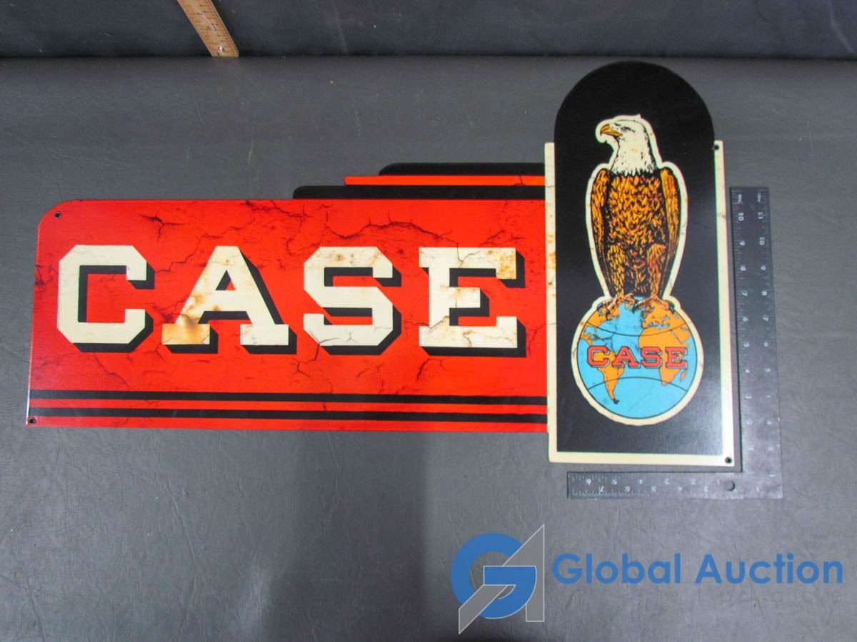 Metal CASE Tractor Advertising Sign