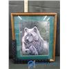 Image 2 : 1995 Gail Adams Framed Wolf Print