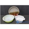 Image 1 : Pyrex Bowl, Corningware Casserole Dish & Pie Plate
