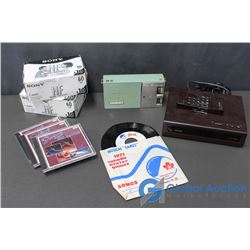 1960's Sony Transistor Radio (Not Working); Vintage Phillips TV Remote Control, etc