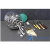 Image 1 : Bucket of old Silverware; Serving Forks; Party Forks, etc