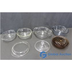 Assorted Casserole Dishes & Lids