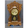 Image 1 : Ornate Wooden Mantle Clock