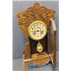 Image 3 : Ornate Wooden Mantle Clock