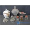 Image 1 : Cookie Jar (Made in Germany) Candy Dish; Spice Canisters; etc