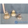 Image 1 : (3) Vintage Metal Bell