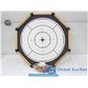 Image 1 : Double Sided Crokinole & Checkers Board w/ Playing Pieces