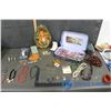 Image 1 : Assorted Jewelery & Trinkets with Picture in Frame
