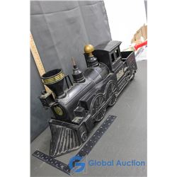 Plastic Toy Train With Pump Whistle Stamped Marx Toys