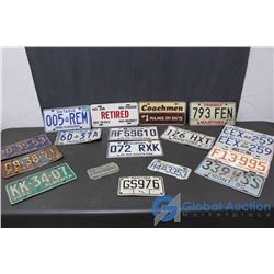 Assorted License Plates, etc