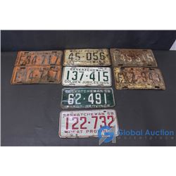 1950's Saskatchewan License Plates