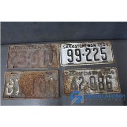 1940's Saskatchewan License Plates