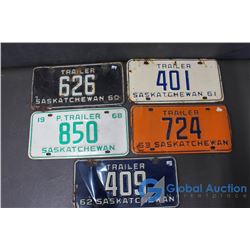 1960's Saskatchewan Trailer License Plates