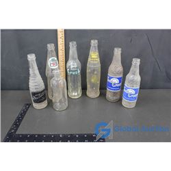 Variety of Glass Pop Bottles