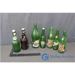 Various Pop and Liquor Bottles
