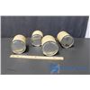 Image 9 : Vintage Wooden Crate With (4) Spices Tin Cans