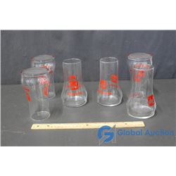(6) The Un-Cola 7-Up Glasses