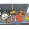 Image 1 : Assoted Leather: Pouch, Mukluks, Child's Hide Vest, Child's Moccasins, Beaded/Leather Work, & Etc.