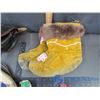 Image 2 : Assoted Leather: Pouch, Mukluks, Child's Hide Vest, Child's Moccasins, Beaded/Leather Work, & Etc.