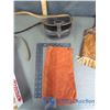 Image 5 : Assoted Leather: Pouch, Mukluks, Child's Hide Vest, Child's Moccasins, Beaded/Leather Work, & Etc.